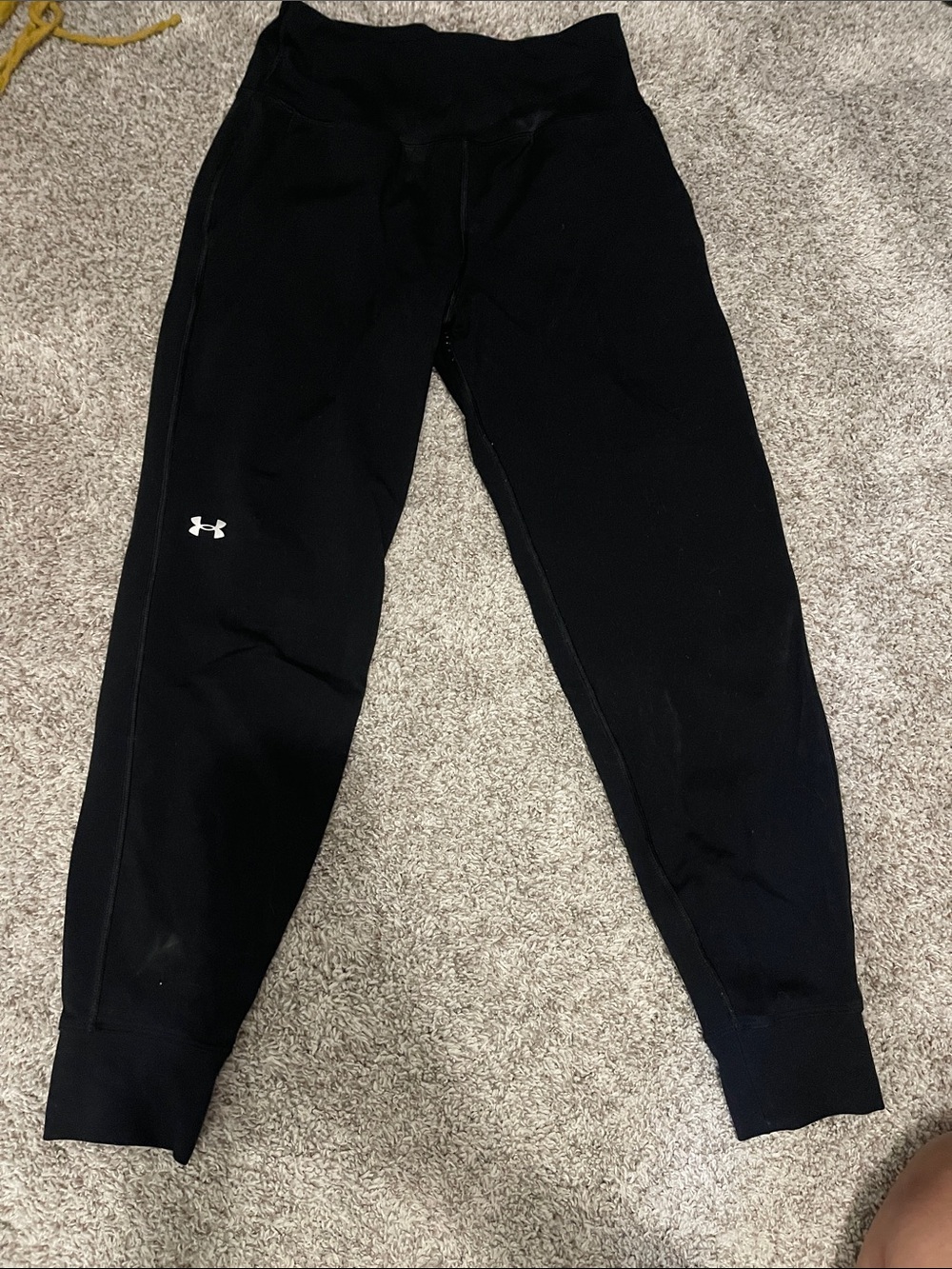 Under Armour Black womens Slim Athletic Joggers with Logo